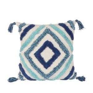 Boho Cushion – Blue Diamond