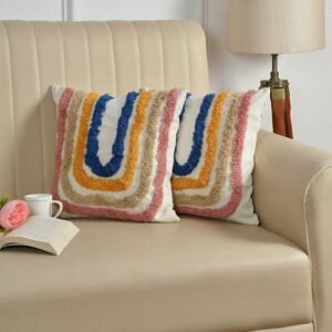 Florence Boho Cushion - Rainbow Arch